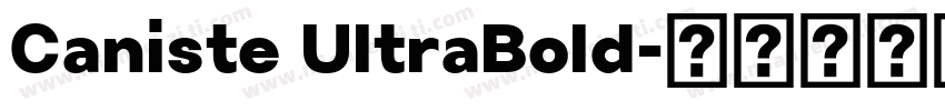 Caniste UltraBold字体转换